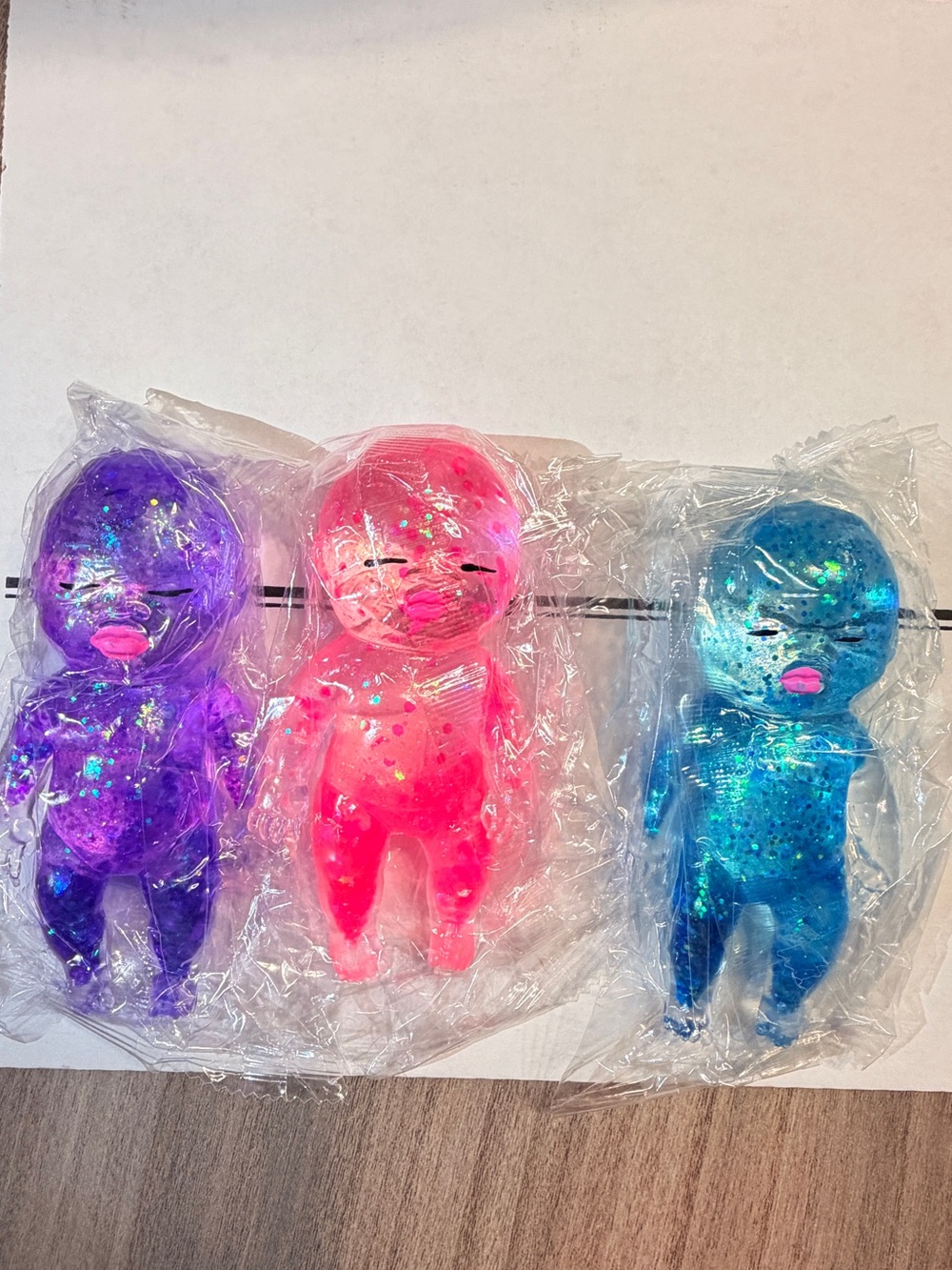 Authentic 3-Pack Glitter baby squishies